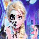 Elsa Halloween Party Tattoo
